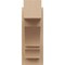Ekena Millwork 6-in W x 12-in D x 16-in H Balboa Block Rough Cedar Woodgrain TimberThane Outlooker, Primed Tan OUTUR060X12X16BOA44RCPR - alternate 4